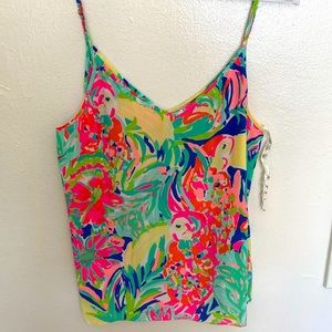 Lilly Pulitzer silk tank top